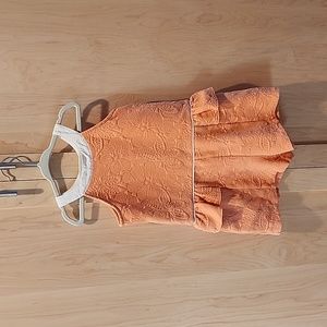 Janie & Jack Orange Romper size 5